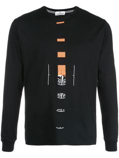 Stone Island топ с длинными рукавами и графичным принтом