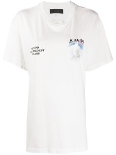 AMIRI футболка оверсайз Rainbow Dove
