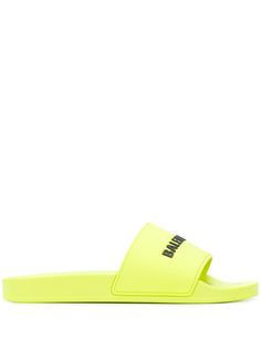 Balenciaga logo slip-on slides