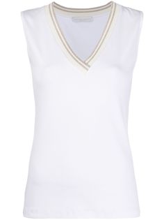 Fabiana Filippi knit detail tank top
