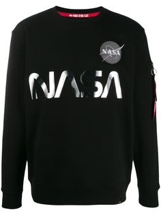 Alpha Industries толстовка с логотипом NASA