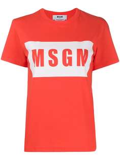 MSGM футболка с графичным логотипом