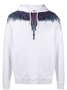 Marcelo Burlon County Of Milan feather-print hooded sweatshirt