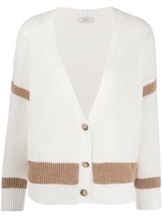 Peserico knitted striped cardigan