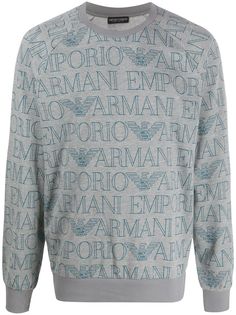 Emporio Armani logo print sweatshirt