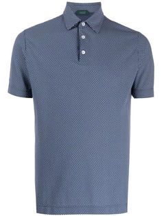 Zanone dotted polo shirt