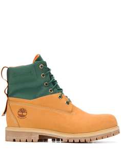 Timberland canvas-panelled construction boots