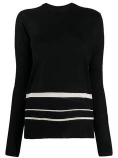 Joseph striped-hem longline sweater