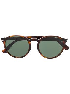 Persol tortoiseshell-effect round-frame sunglasses
