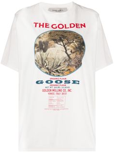 Golden Goose футболка с принтом