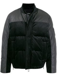 Emporio Armani пуховик со вставками