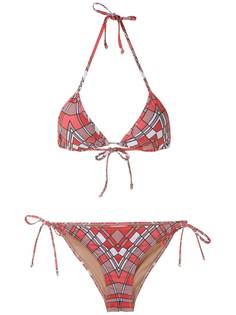 Amir Slama printed triangle bikini set