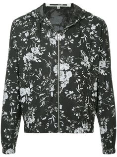 McQ Alexander McQueen куртка с капюшоном и цветочным принтом