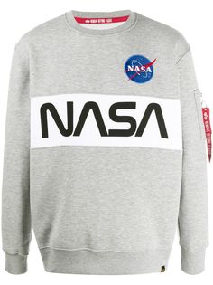 Alpha Industries толстовка NASA с принтом