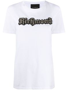 John Richmond футболка с круглым вырезом и нашивкой-логотипом