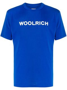Woolrich футболка с круглым вырезом и логотипом