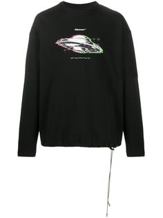 Ader Error graphic print oversized sweatshirt