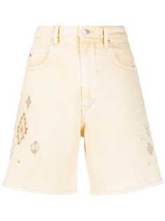 Isabel Marant Étoile джинсовые шорты с вышивкой