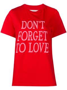 Alberta Ferretti футболка с принтом Dont Forget To Love