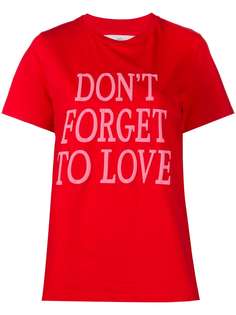 Alberta Ferretti футболка с принтом Dont Forget To Love