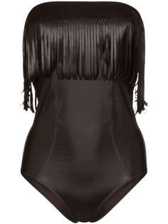 Lisa Marie Fernandez Imaan fringe bandeau swimsuit