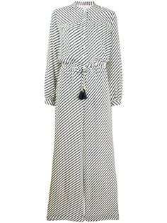 Tory Burch tassel-detail striped jumpsuit