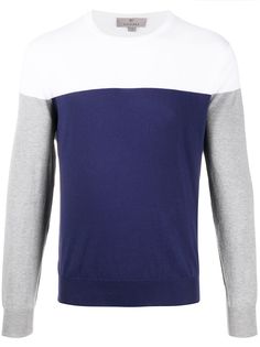 Canali colour block jumper
