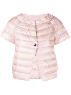 Herno short-sleeved quilted jacket