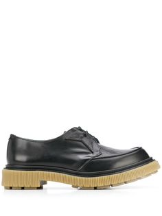 Adieu Paris ADIEU X TRÈS BIEN BLACK WITH BOTTLE GREEN LINING SHOES