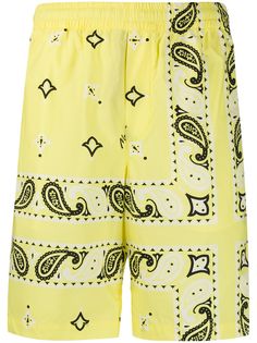 MSGM bandana-print straight-leg shorts