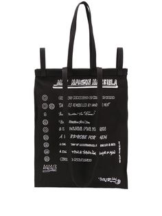 Mm6 Maison Margiela logo print tote bag
