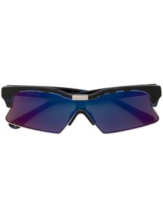 Linda Farrow x Marcelo Burlon 3 shield sunglasses