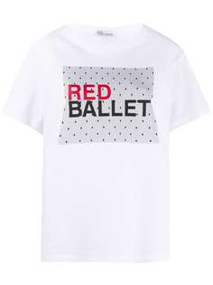 RedValentino футболка с принтом