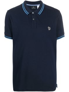 PS Paul Smith zebra logo embroidered polo shirt