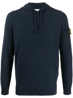 Stone Island джемпер с капюшоном и нашивкой-логотипом