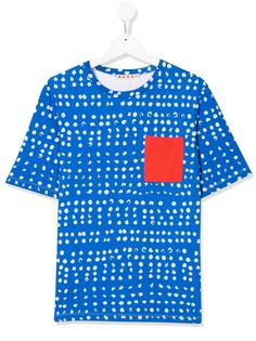 Marni Kids футболка с нагрудным карманом