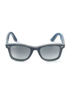 Ray-Ban солнечные очки покрытые джинсовой тканью