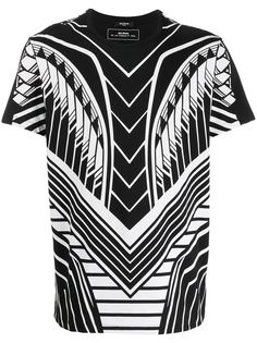 Balmain футболка с геометричным принтом