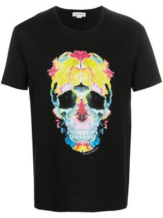 Alexander McQueen футболка с принтом Skull