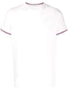 Moncler футболка с нашивкой-логотипом
