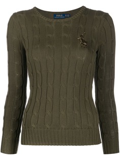 Polo Ralph Lauren пуловер с логотипом из бисера