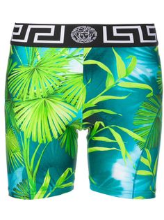 Versace облегающие шорты с принтом