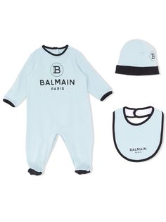 Balmain Kids комплект для новорожденного с логотипом