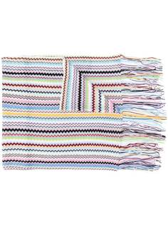 Missoni трикотажный шарф с узором зигзаг