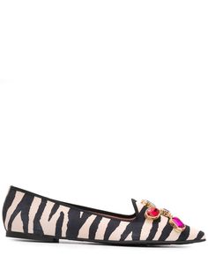 Pretty Ballerinas zebra print pumps