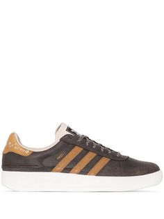 adidas brown Munchen MIG leather sneakers
