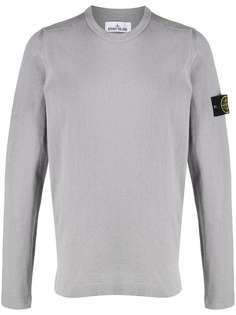 Stone Island толстовка с круглым вырезом и логотипом