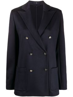 Fay boxy fit double breasted blazer