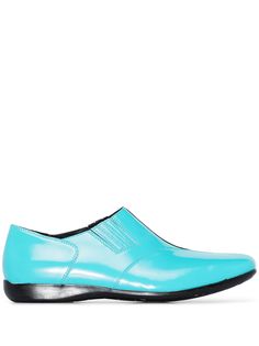 Camper Lab X Kiko Jockey blue patent leather western loafers