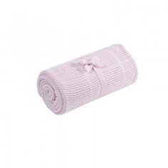 Плед для кроватки Mothercare хлопковый, 155х120 см, розовый